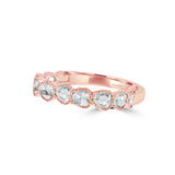 Exquisite MAYA Ring with Mixed-Shape Rose-Cut Diamonds in 18K Rose Gold
