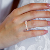 Exquisite MAYA Ring with Mixed-Shape Rose-Cut Diamonds in 18K Rose Gold