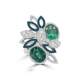 Marquise Cut Emerald Ring |Marquise Diamond Engagement Rings