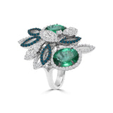 Marquise Cut Emerald Ring |Marquise Diamond Engagement Rings