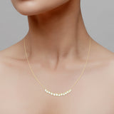 SATA NECKLACE IN 18K YELLOW GOLD – ROSE CUT DIAMONDS, VINTAGE ELEGANCE