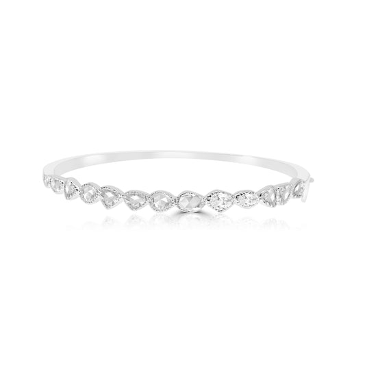 SATA BANGLE WHITE GOLD
