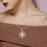 Scope Pendant in 18K Yellow Gold with Fancy & Round Cut Diamonds