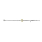 SUN BRACELET Sun-Inspired White Gold Bracelet with Rose-Cut Diamond Center piece