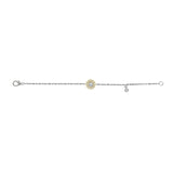 SUN BRACELET Sun-Inspired White Gold Bracelet with Rose-Cut Diamond Center piece