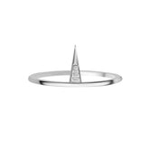 TRIKON BAGUETTE DIAMOND RING IN 18K WHITE GOLD – TIMELESS GEOMETRIC ELEGANCE