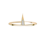 TRIKON RING IN 18K YELLOW GOLD – BAGUETTE DIAMOND BAND