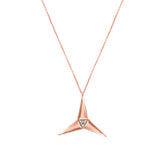 TRYKE Rose Gold Diamond Necklace | Modern Elegance