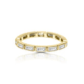VENA DIAMOND BAND RING IN 14 K YELLOW GOLD