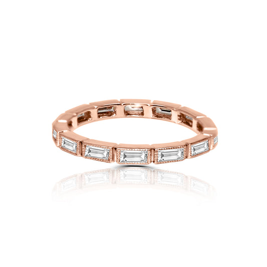 VENA RING BAND 14K ROSE GOLD
