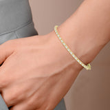 VENA VIVAAN DIAMOND BAGUETTE OVAL BRACELET