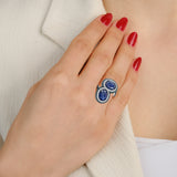 Buy Oval Blue Sapphire Ring Online | Sapphire Ring Oval