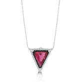 Baguette Diamond Necklace - Elegant Black Diamond Jewelry