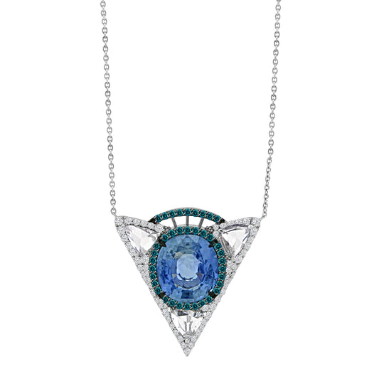 Shop Blue Sapphire Necklace | Necklace With Blue Diamond