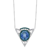 Shop Blue Sapphire Necklace | Necklace With Blue Diamond
