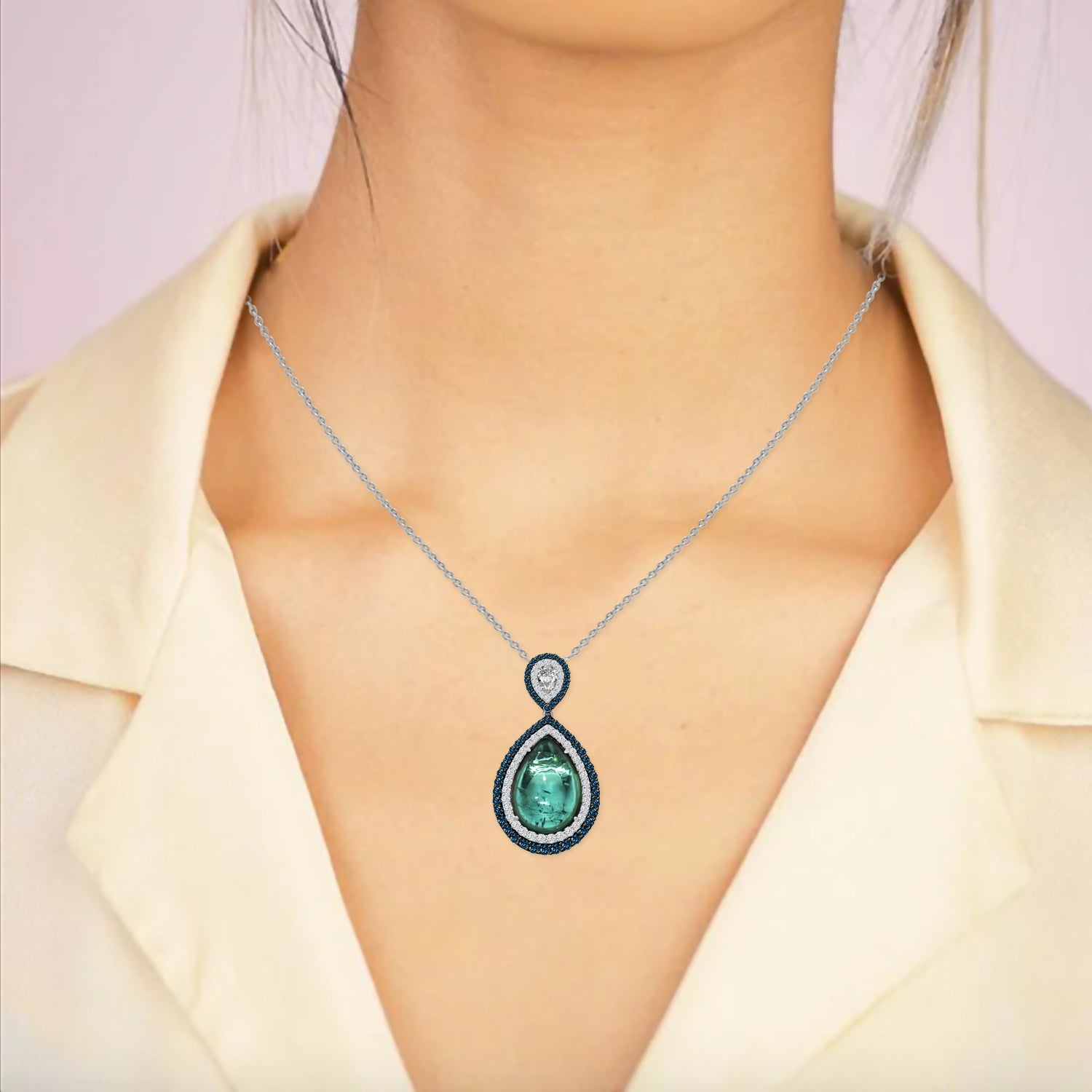 Buy Emerald Diamond Necklace Online - Elegant Jewelry for You