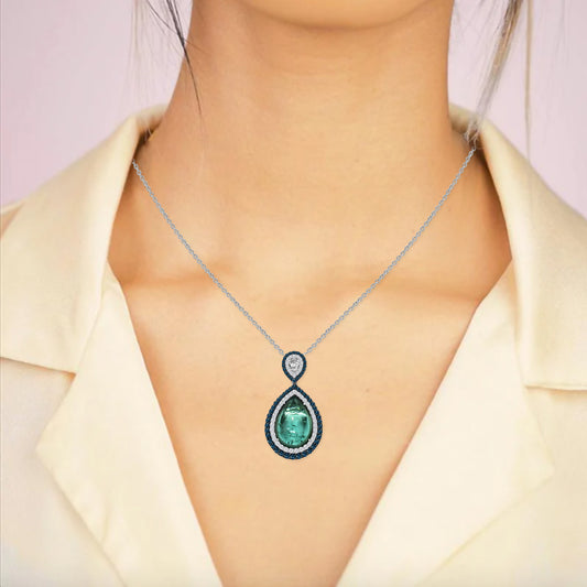 Buy Emerald Diamond Necklace Online - Elegant Jewelry for You