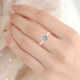 Buy Engagement Rings Salt And Pepper Online | 14k Rose Gold