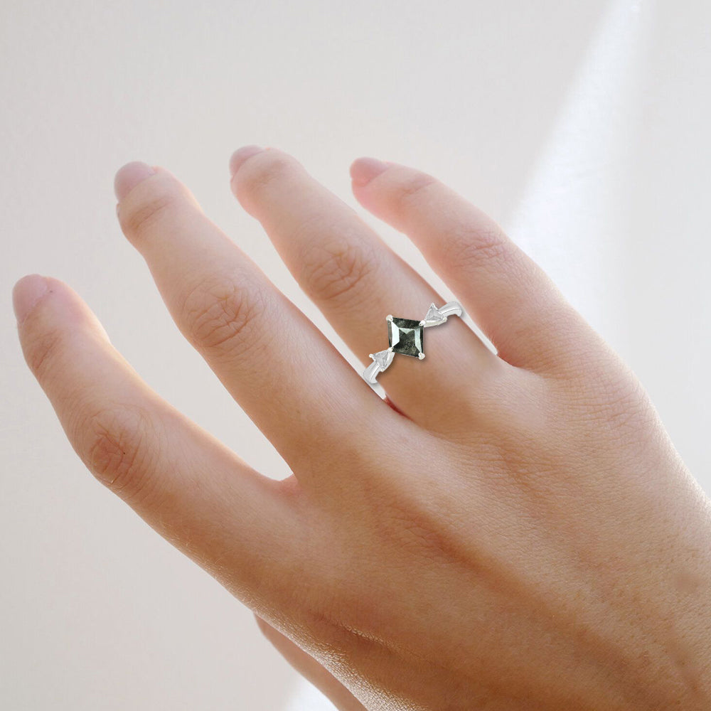 Kite Cut Engagement Ring