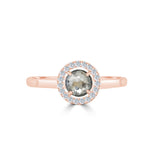 Buy Engagement Rings Salt And Pepper Online | 14k Rose Gold