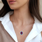 INDIGO R - Ruby Diamond Necklace