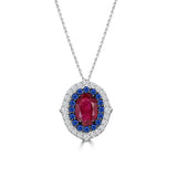 INDIGO R - Ruby Diamond Necklace